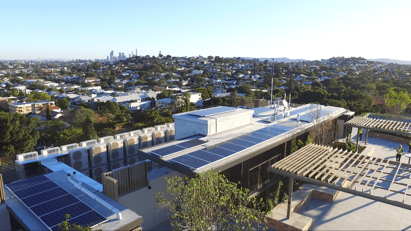 Ascot House solar panels