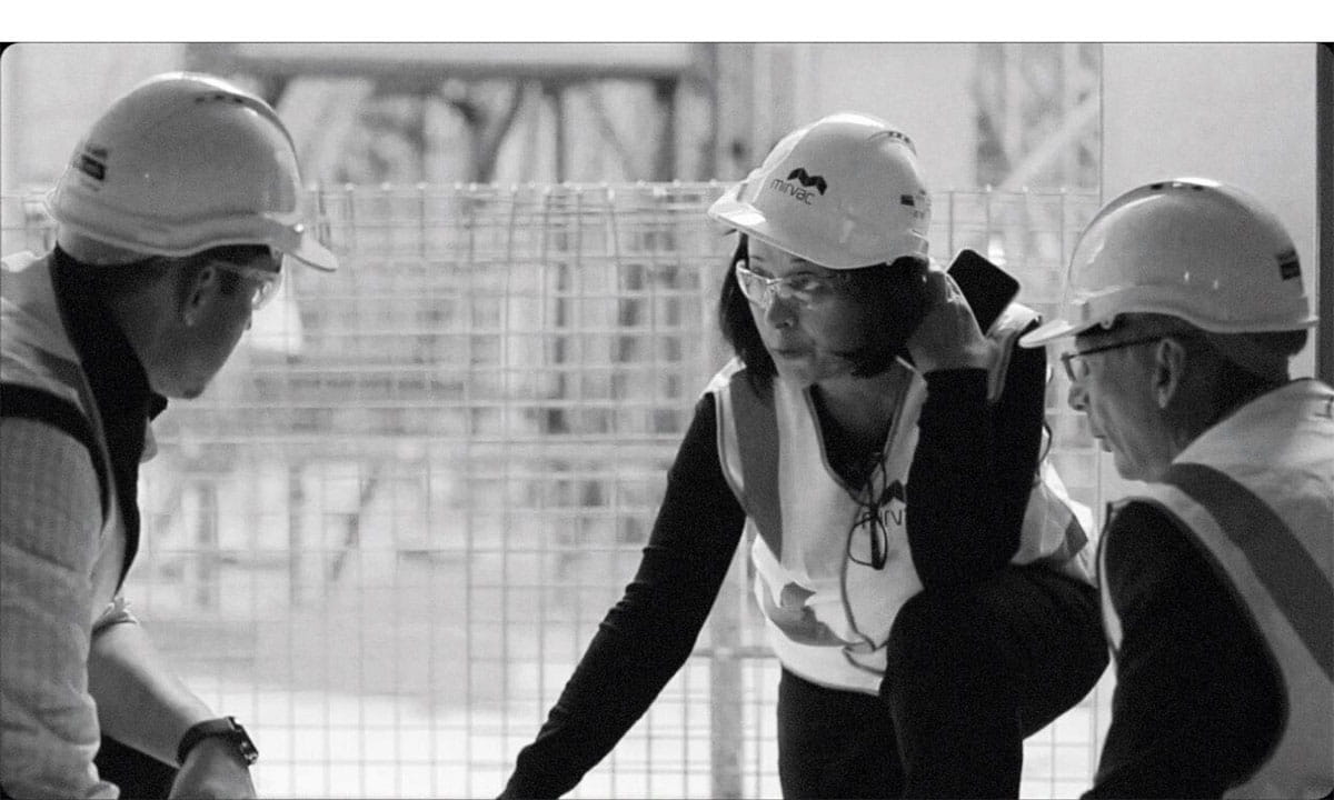 Mirvac design and construction team on site