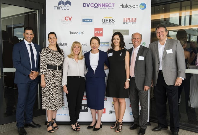 Mirvac team at Dometic violence house launch