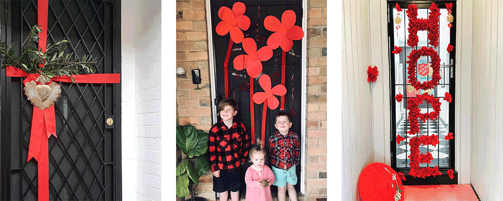 Decorate your door red