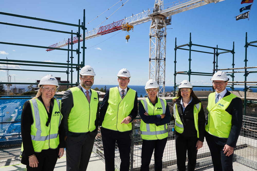 The Langlee topping out