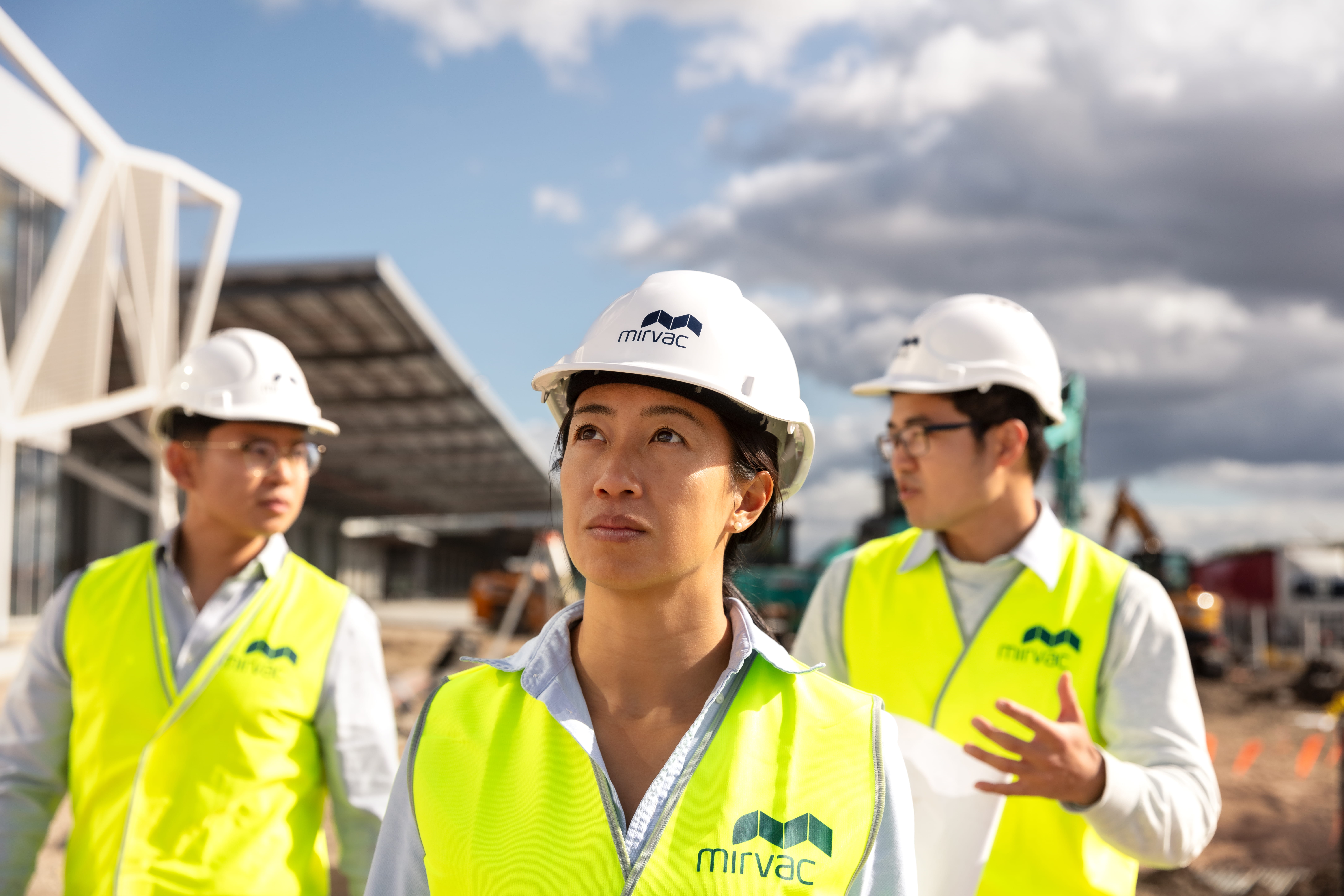 Mirvac female construction employee on site