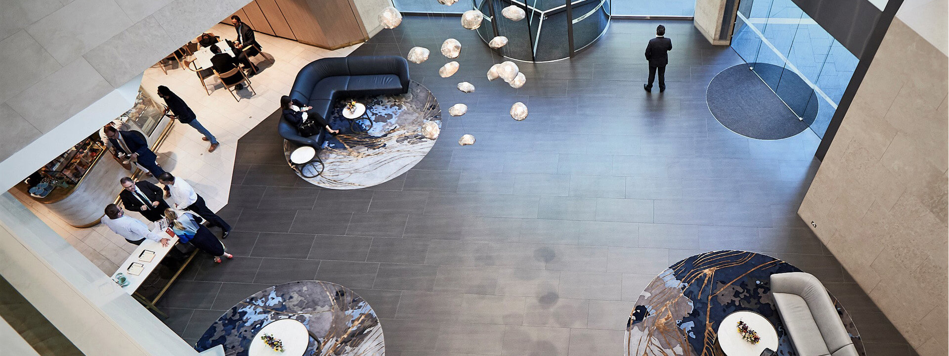 Aerial of Margaret Street foyer