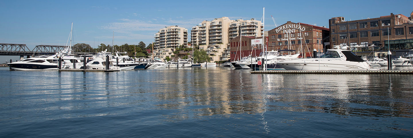 Birkenhead Point waterfront view