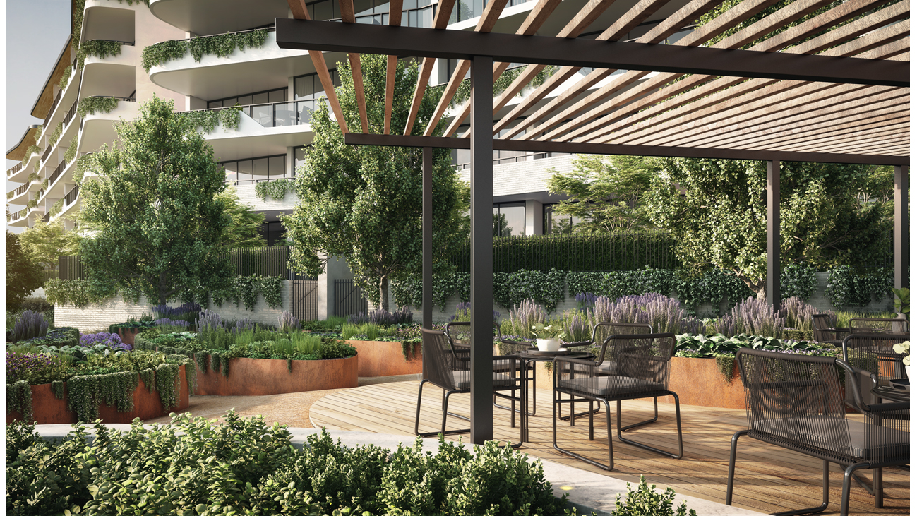 Outdoor barbecue area