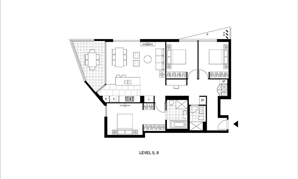Marrick & Co Apartment 509 floorplan