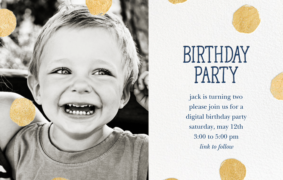 Birthday party invitation