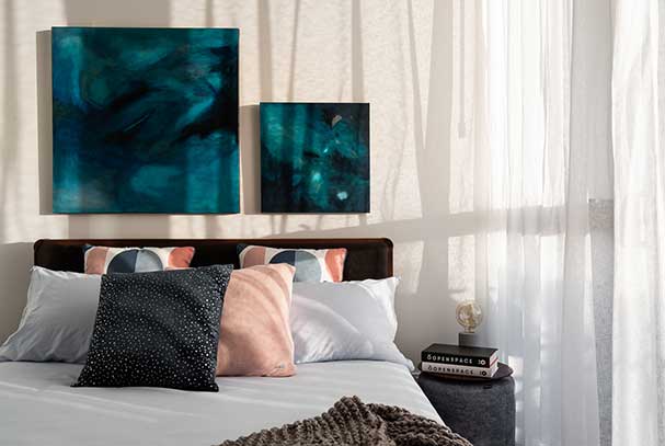 Claremont by Mirvac styled bedroom