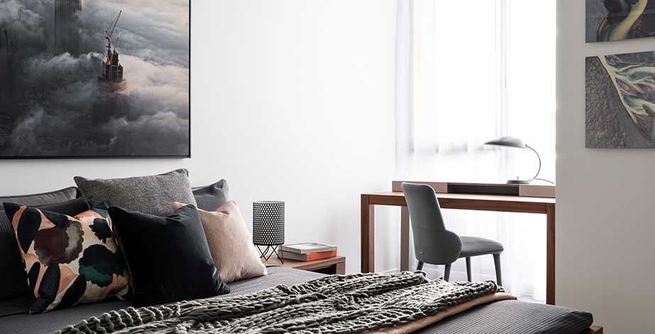 Claremont by Mirvac styled bedroom