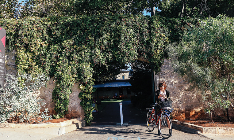 girl riding bike