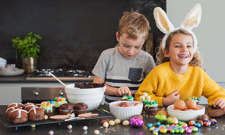 Kids With Easter Eggs