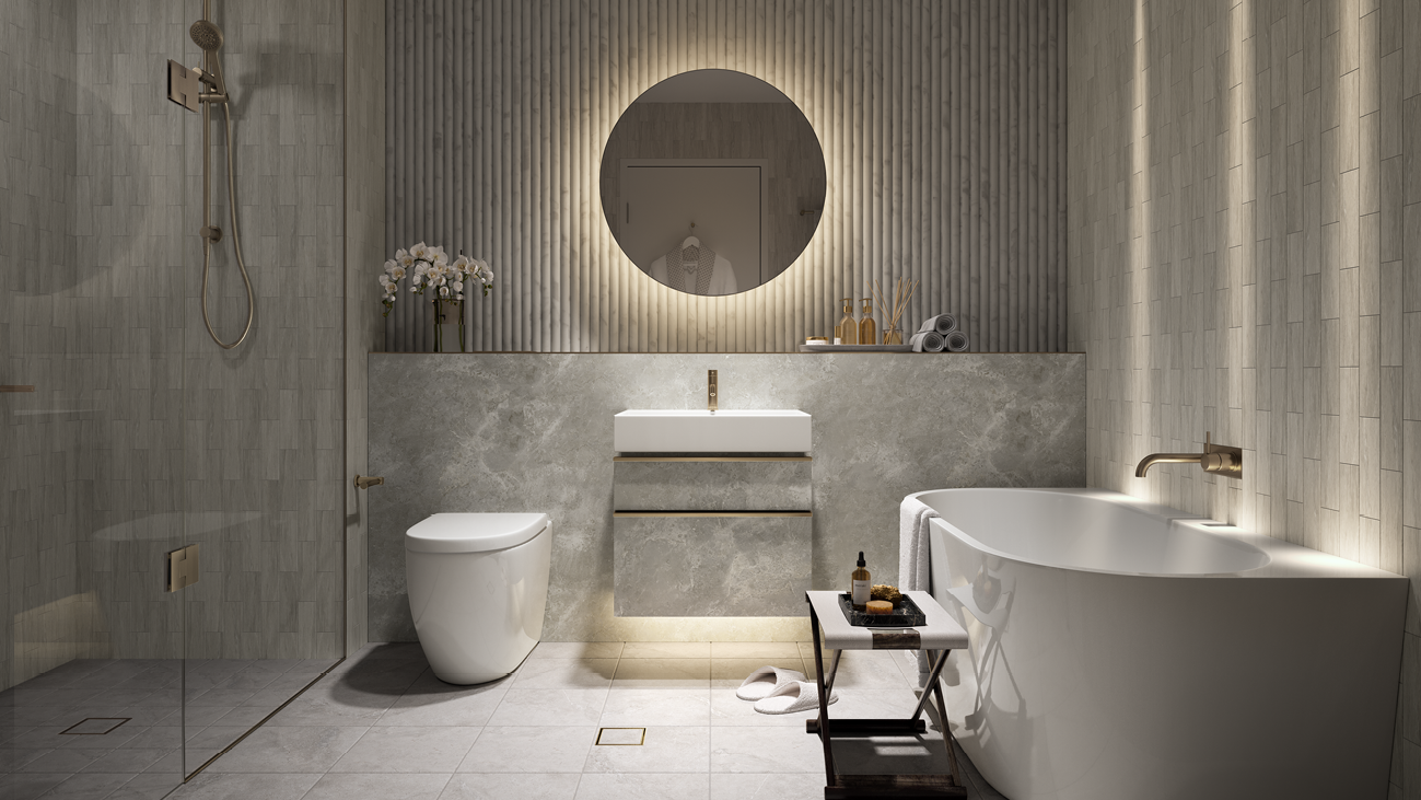 The Frederick Bathroom Render