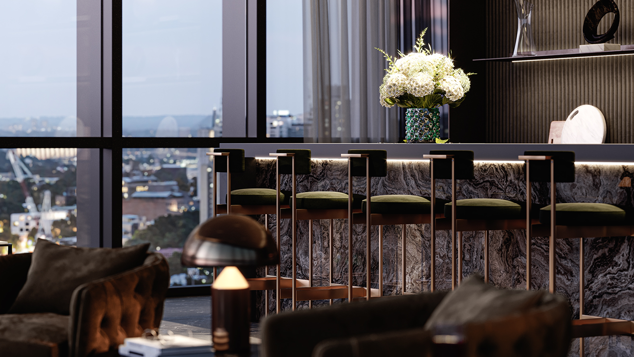 The Frederick Hotel Like Facilities for Residents Render