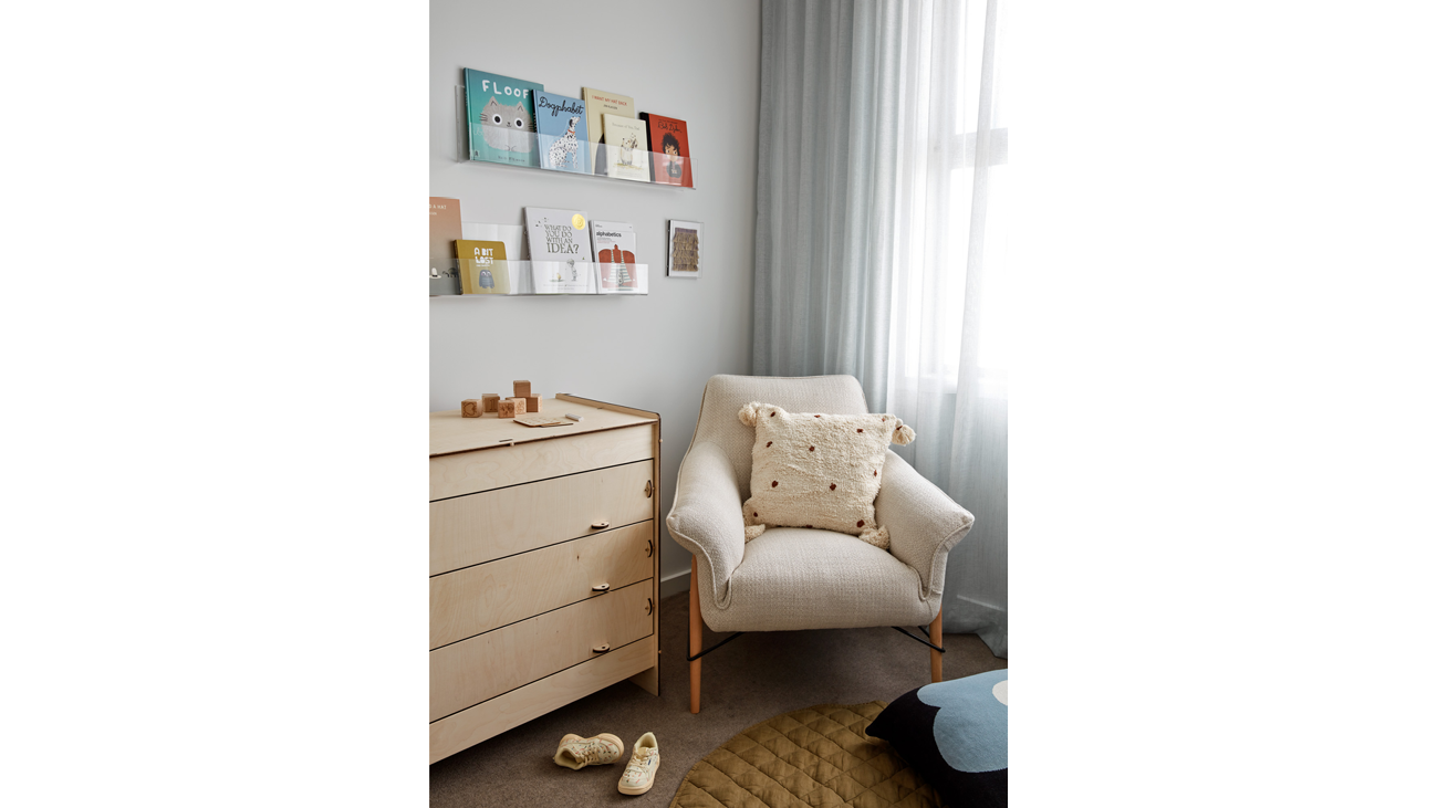 Chair by Koala, dresser by Plyroom