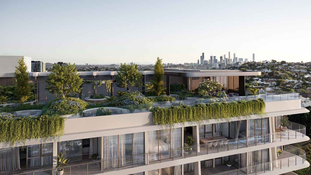 A green rooftop adds a backyard in the sky