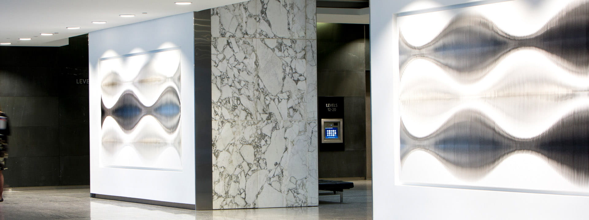 modern walls at 10–20 Bond Street in Sydney