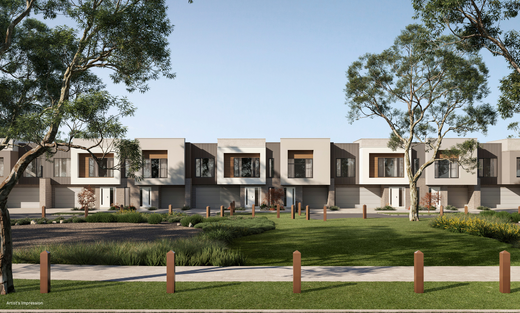Metricon Townhomes Streetscape