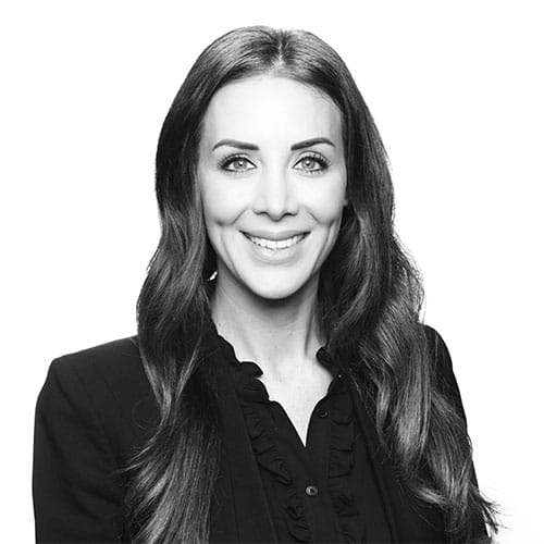 Black and white portrait image of Janet Walker